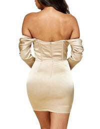 The Vintage Shop - Bodycon Off Shoulder Mini Dress