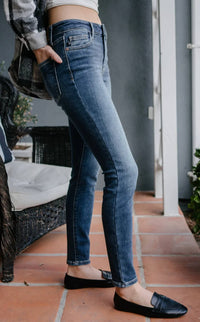 Judy Blue - Jennifer Mid Rise Thermal Skinny Jeans