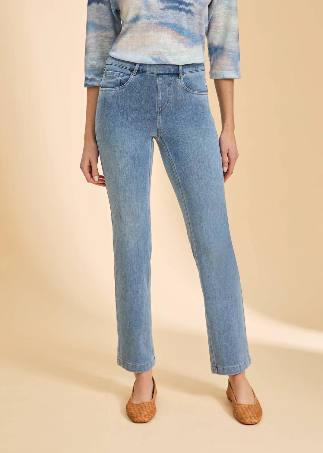 Fdj - Pull-on Straight Leg Jeans