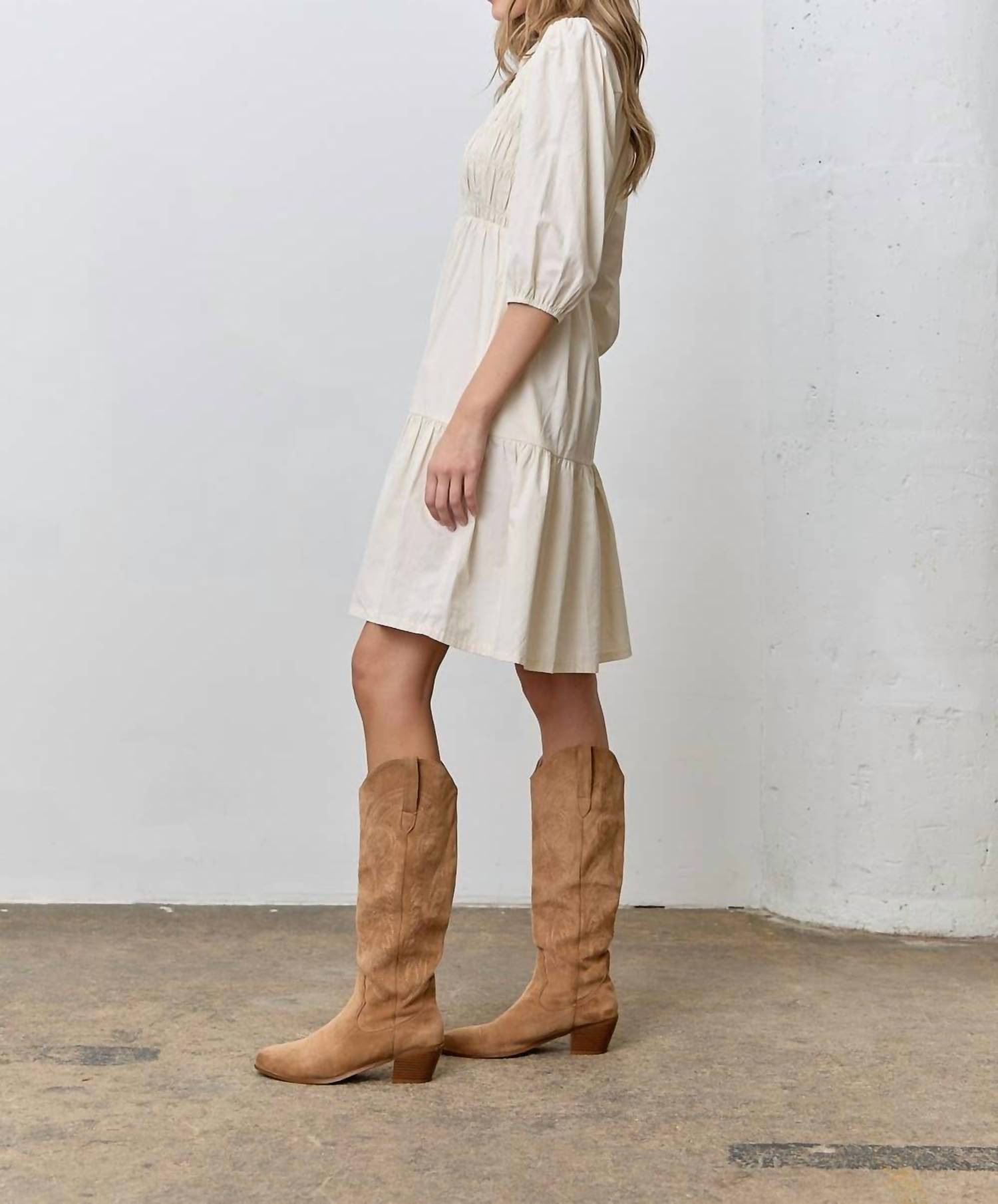 Polagram - Collar Mini Dress - Plus