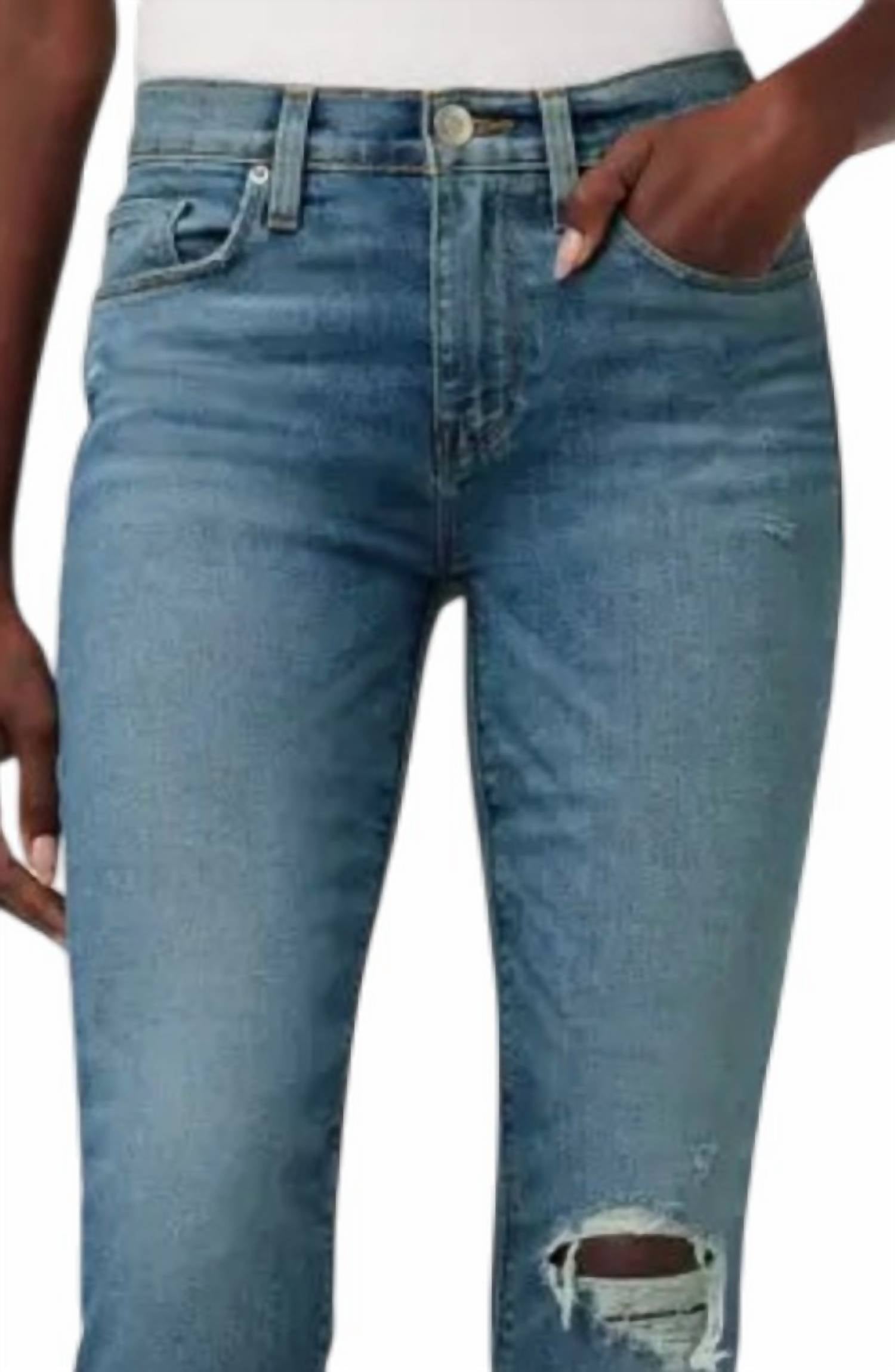 Hudson - Nico Mid Rise Straight Ankle Jeans