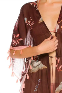 Agua Bendita - Sam Fringe Tunic Cover Up Maxi Dress