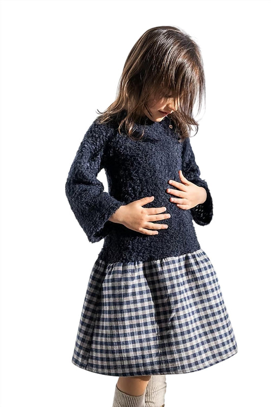 Petit Indi - Girls Drop Waist Dress