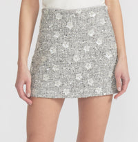 Lucy Paris - Rosalyn Sequined Mini Skirt