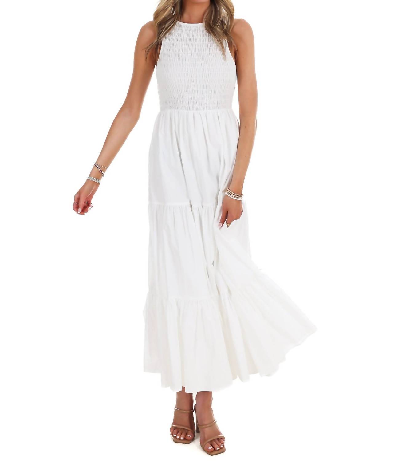 Klesis - Basic Beauty Tiered Midi Dress