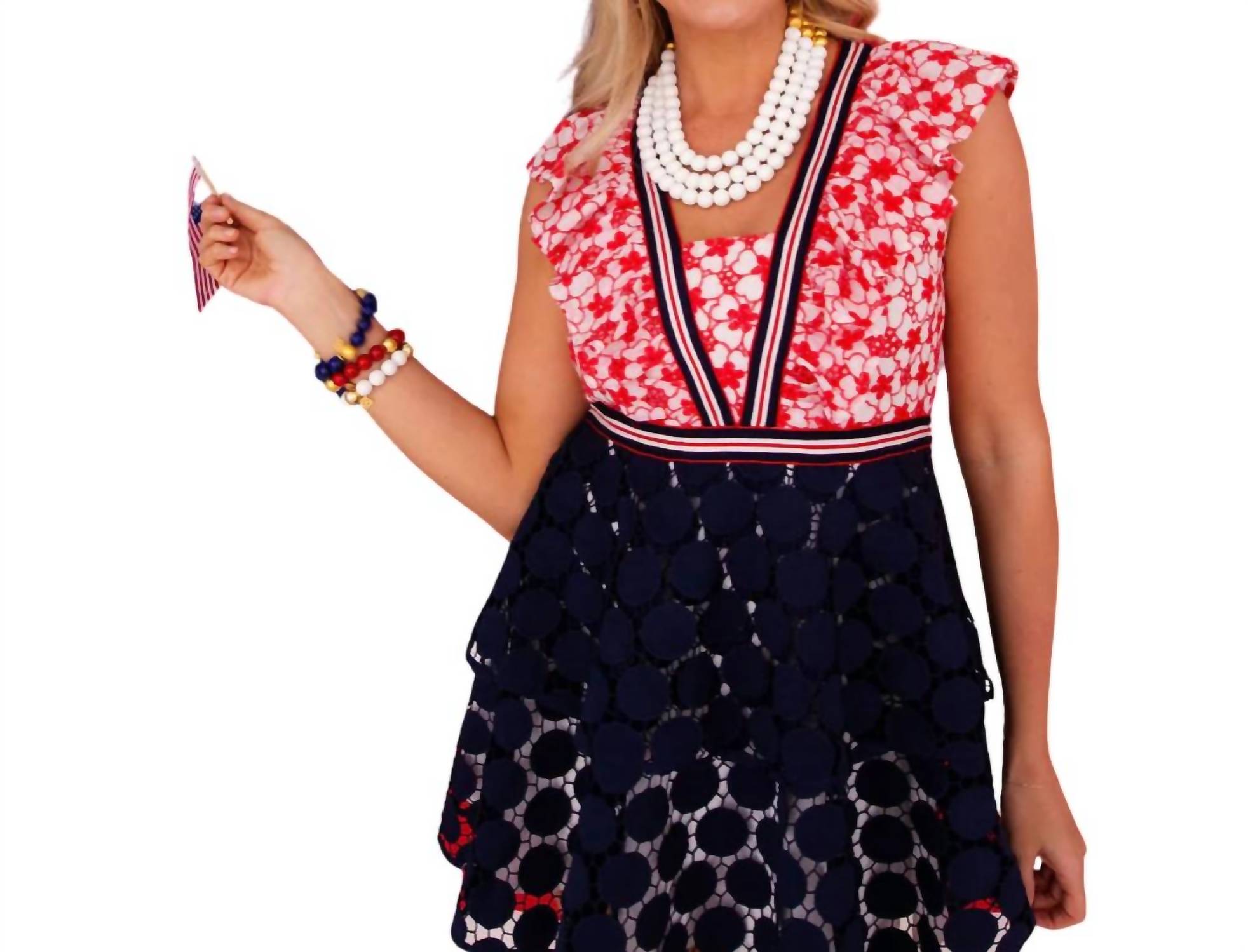 Brianna Cannon - American Beauty Eyelet Dress