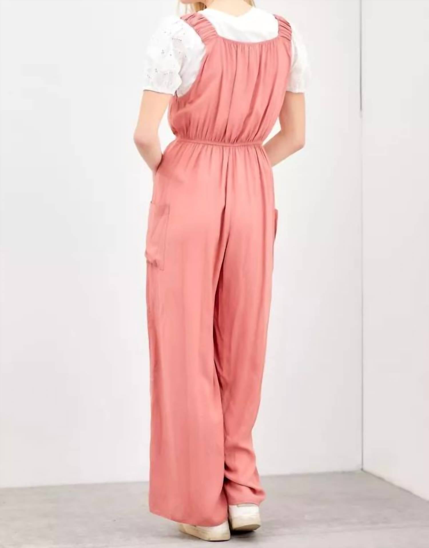Polagram - Women's Marley Sleeveless Wide Leg Jumpsuit