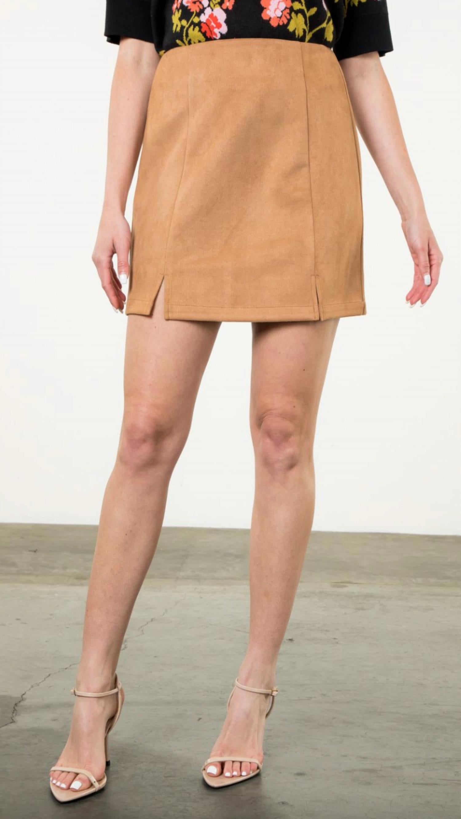 Thml - Suede Mini Skirt