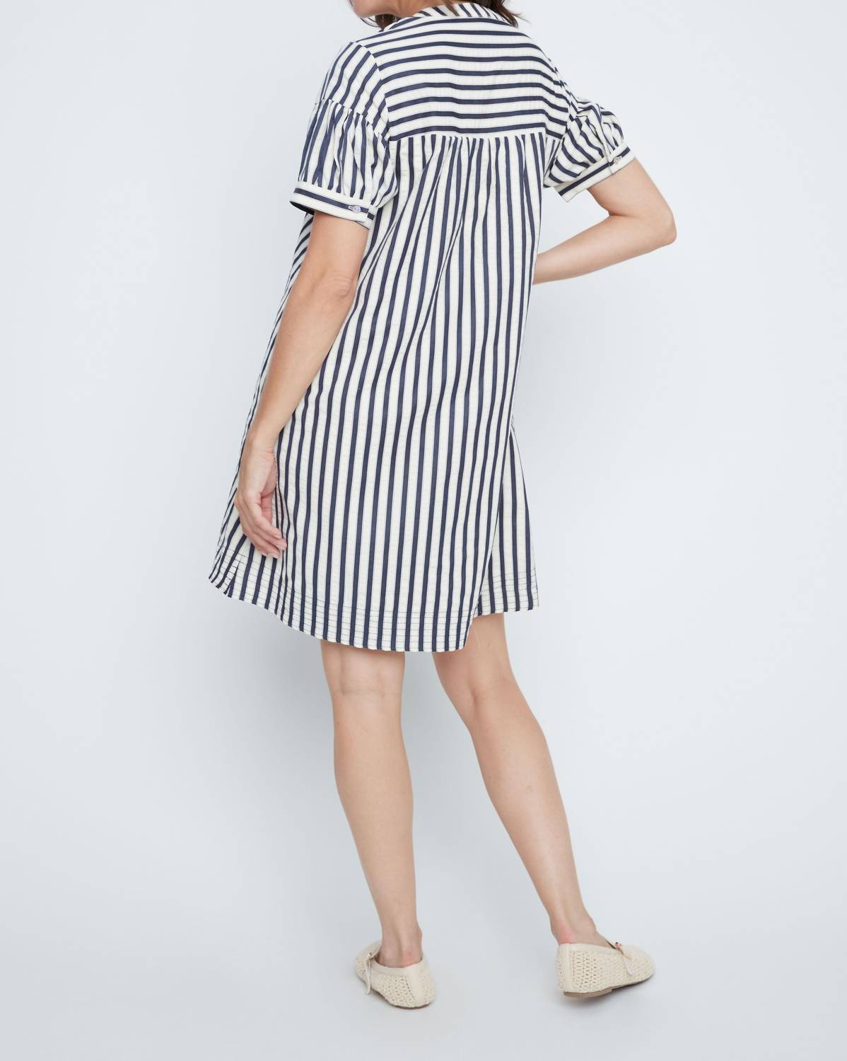 Renuar - Coastal Cabana Stripe Mini Dress