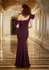 Mgny - Ruffle Sleeve Off The Shoulder Dress