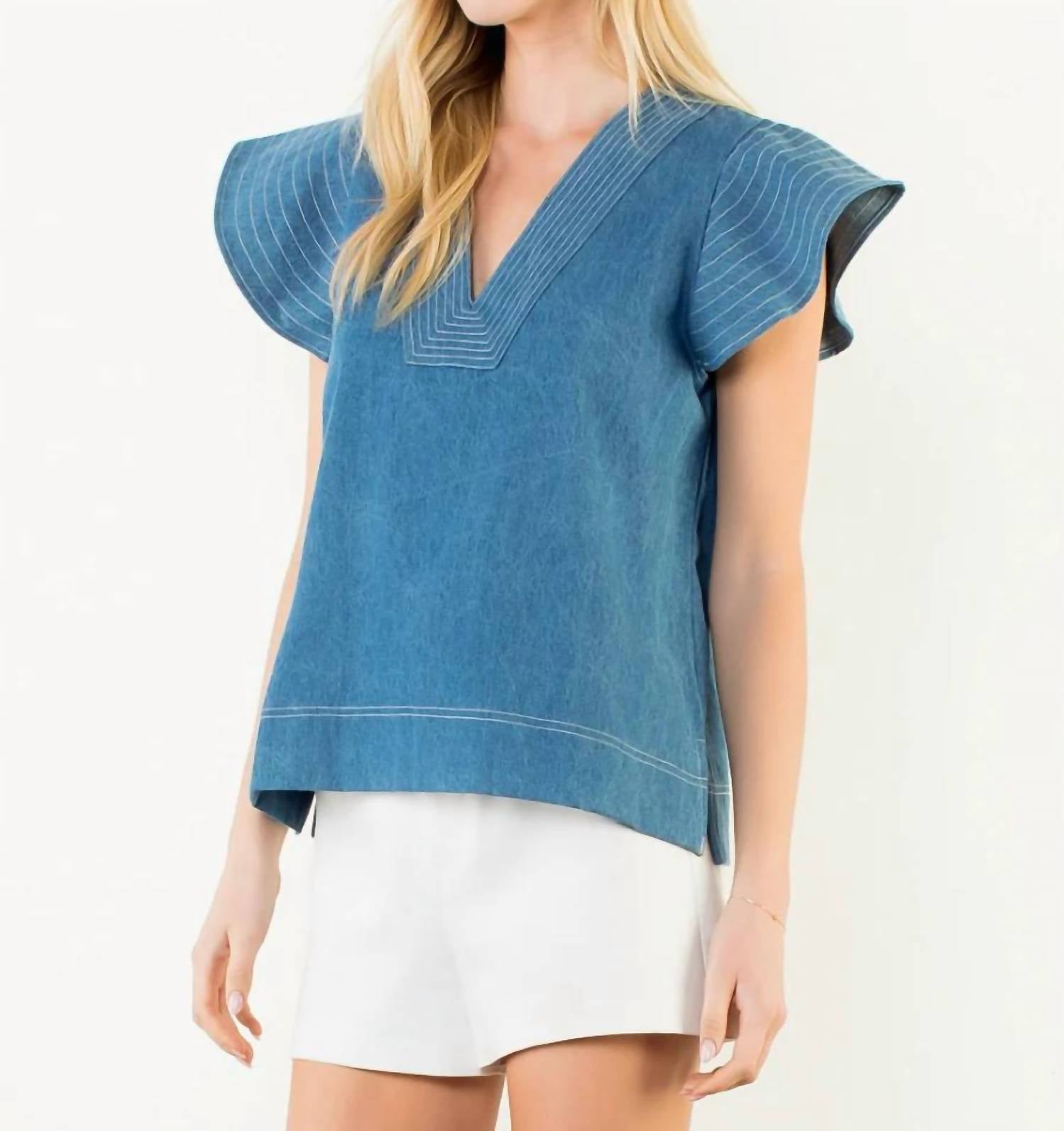 Thml - Flutter Sleeves Top