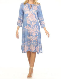 Johnny Was - KIMONO SLEEVE MIDI DRESS