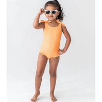 Rufflebutts - Toddler Polka Dot Shoulder Tie One Piece Swimsuit