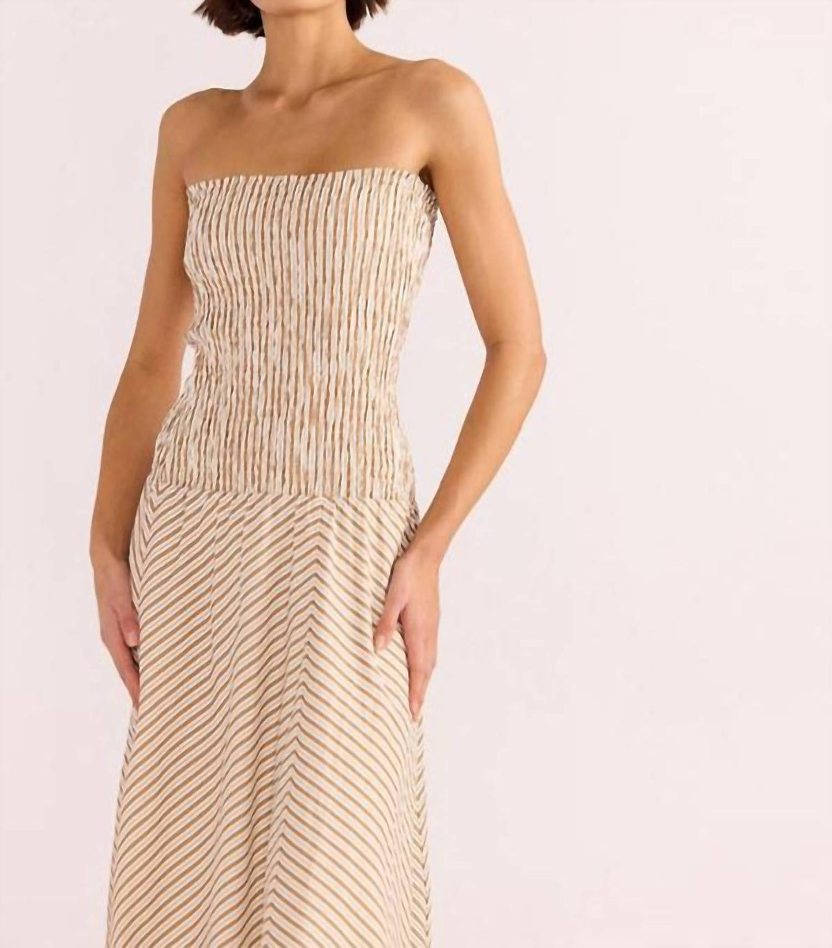 Minkpink - Artemis Shirred Midi Dress