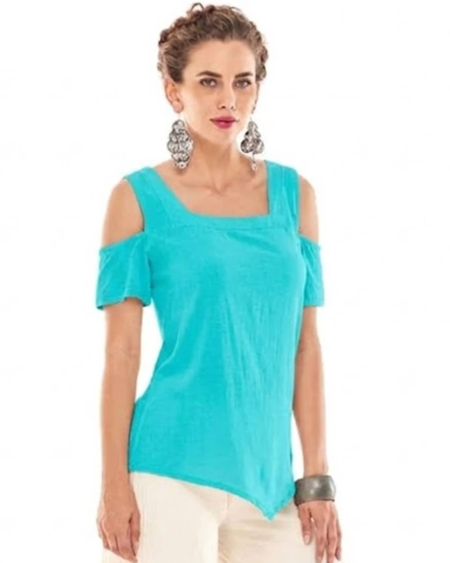 Oh My Gauze! Dana Cotton Top in reef - women's blouse - alternate view