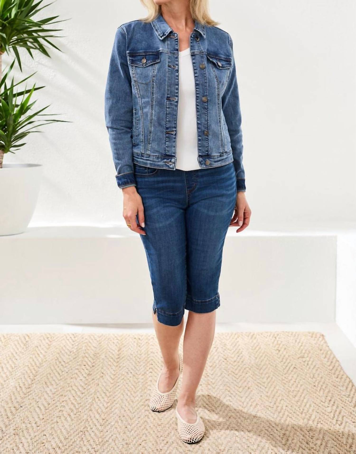 Tribal - Classic Fit Comfort Stretch Denim Jacket