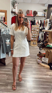 Strut & Bolt - Mini Eyelet Dress