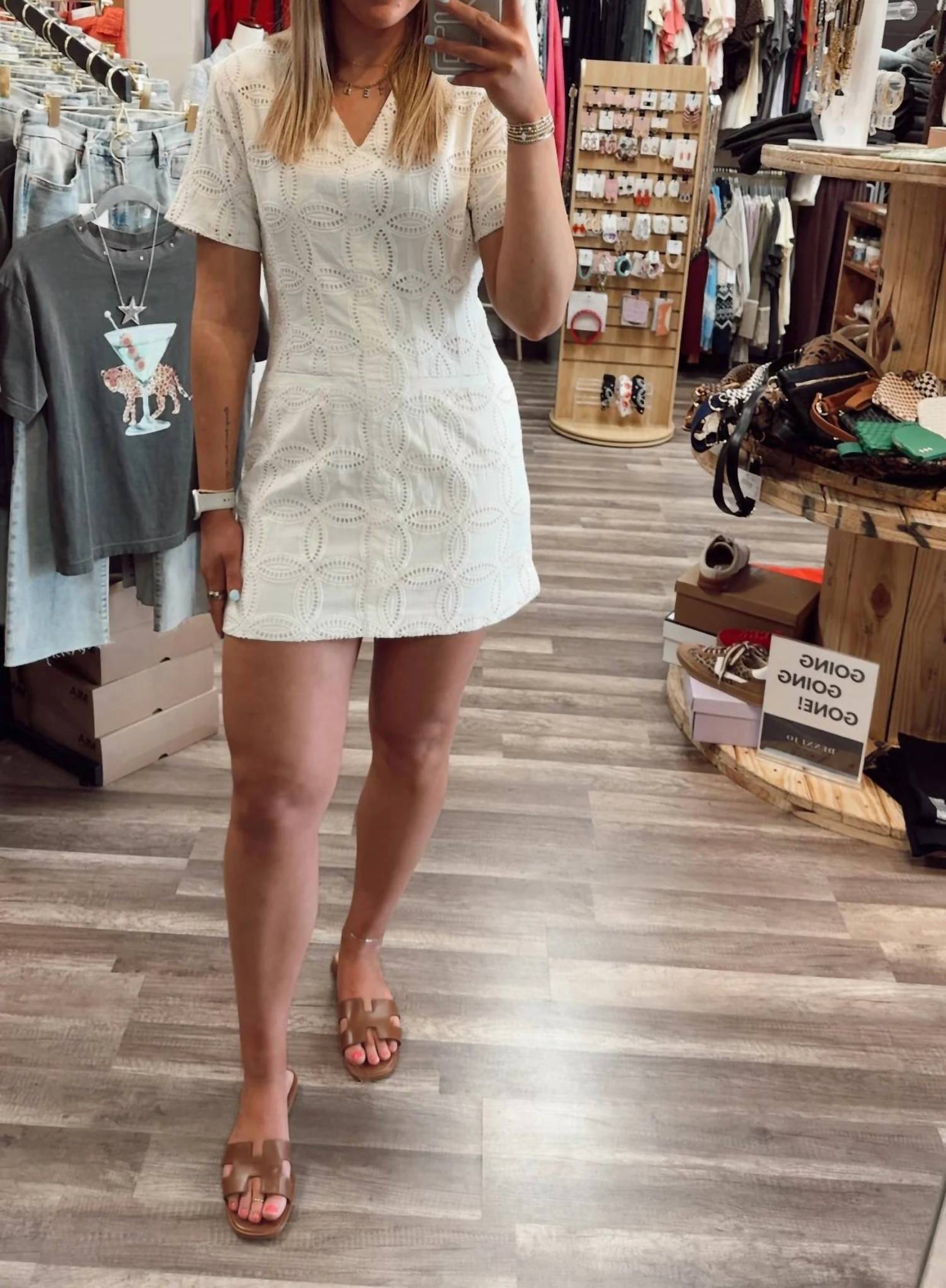 Strut & Bolt - Mini Eyelet Dress