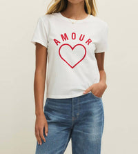 Z Supply Amour Tourist Tee in sea salt 1 - women's t-shirt