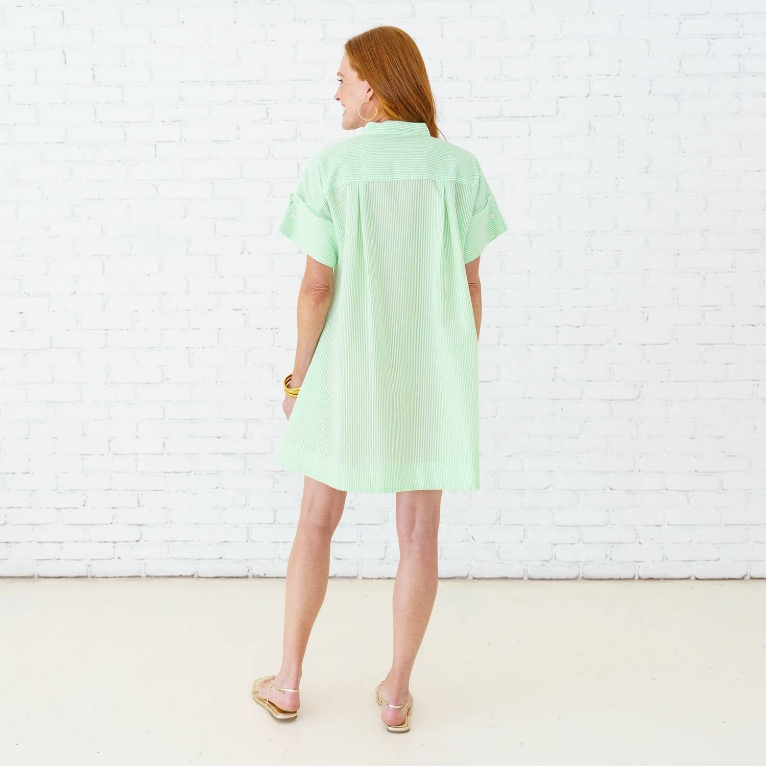 Caryn Lawn - Margo Seersucker Mini Dress