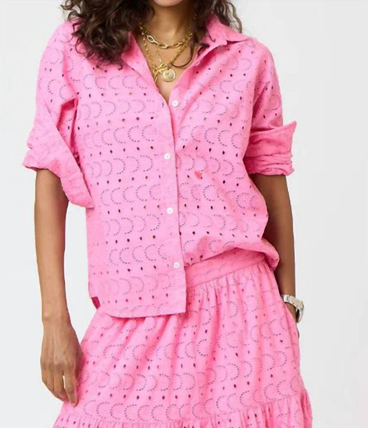 Kerri Rosenthal - Pia Eyelet Button Up Shirt