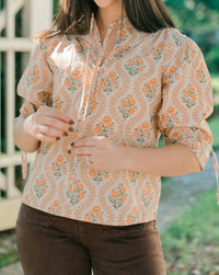 Marigold - Cara V-neck Blouse