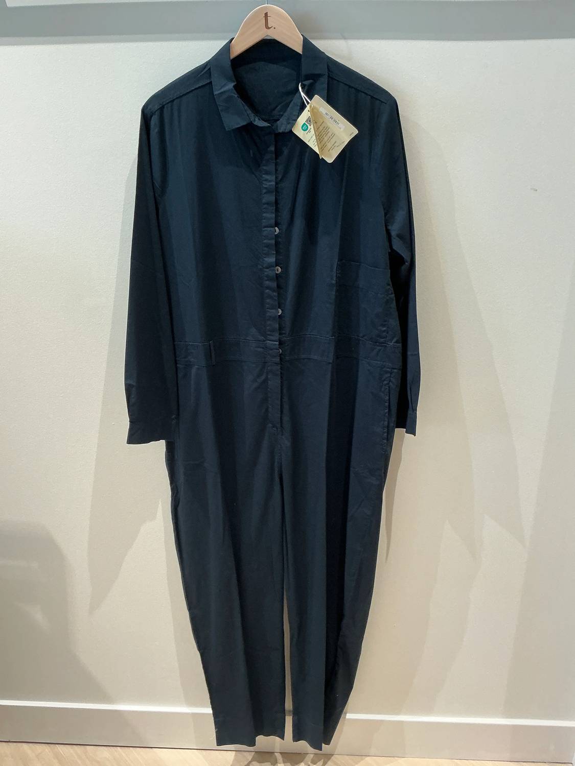 Own By Basics - Women's Poplin Jumpsuit With Button Placket