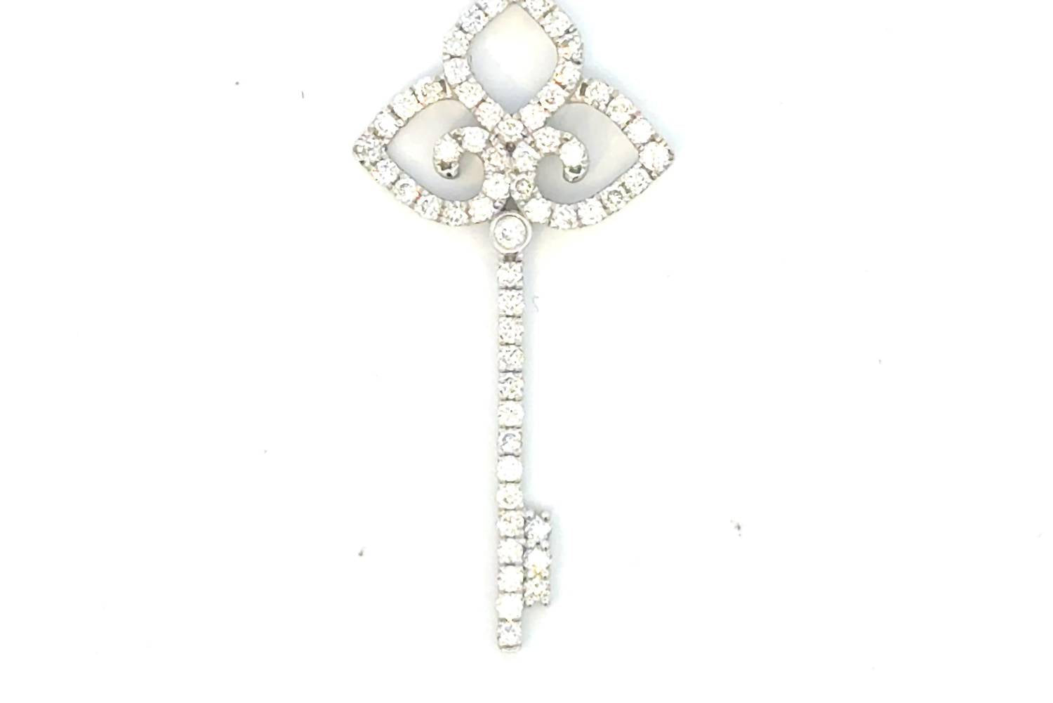 Aamiaa - 0.54 Carat Natural Diamond Key Pendant