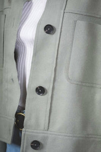 Very J - Pocket Patched Collared Shacket