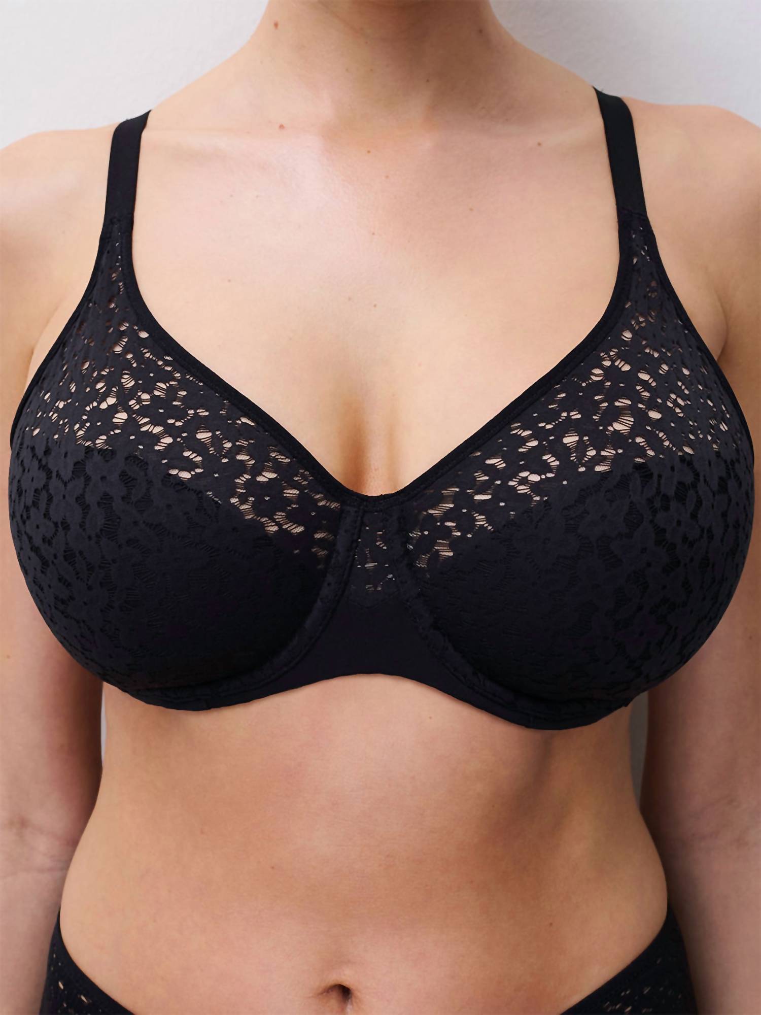 Chantelle Women's Norah Soft Comfort Unlined Underwire Bra in black - women's intimate - view 4