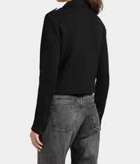 Minnie Rose - Cotton Blend Moto Jacket