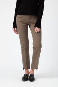 Frame - Le High Straight Raw Stagger Tuxedo Tape Pants