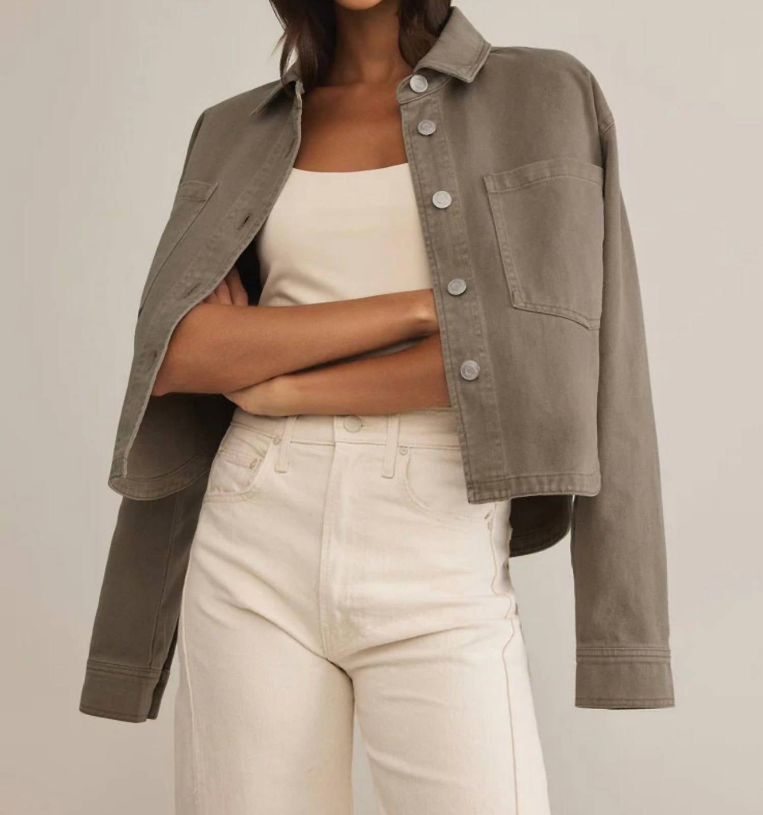 Z Supply - All Day Cropped Denim Jacket
