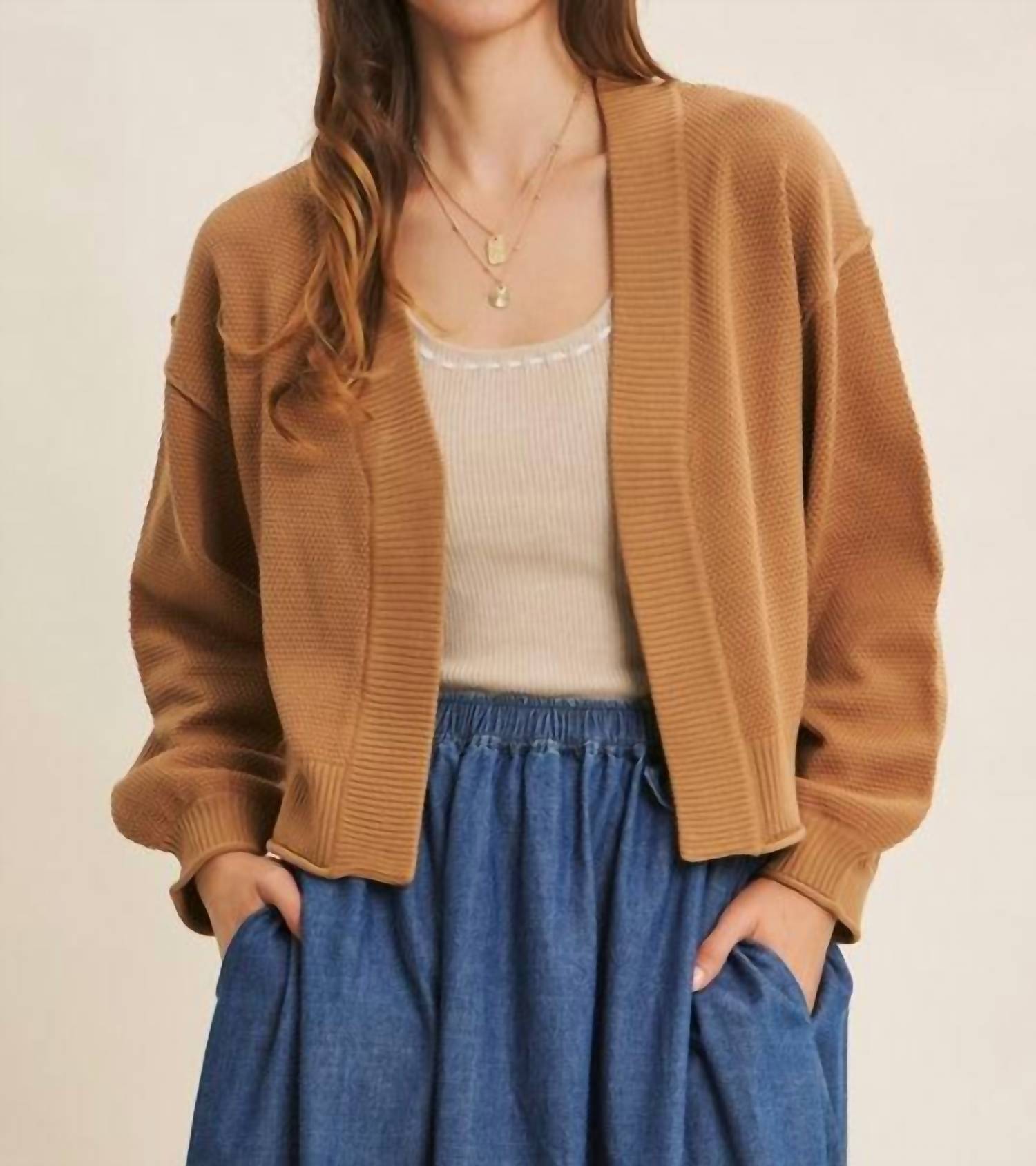 In February - Timeless Waffle Cardigan