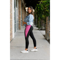 Julia Rose - Breast Cancer Awareness Panel Leggings