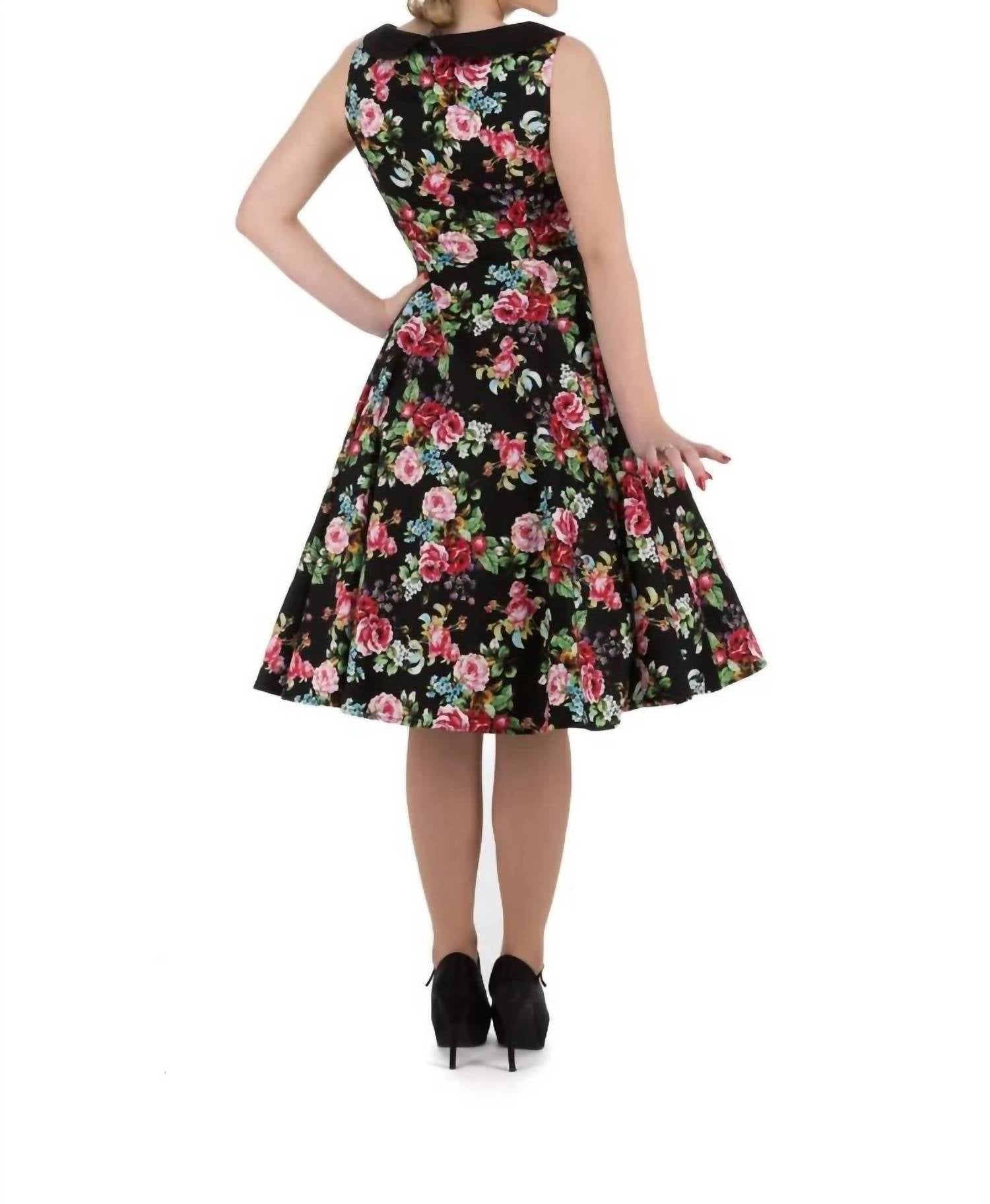 Orchid Bloom - Floral Swing Dress