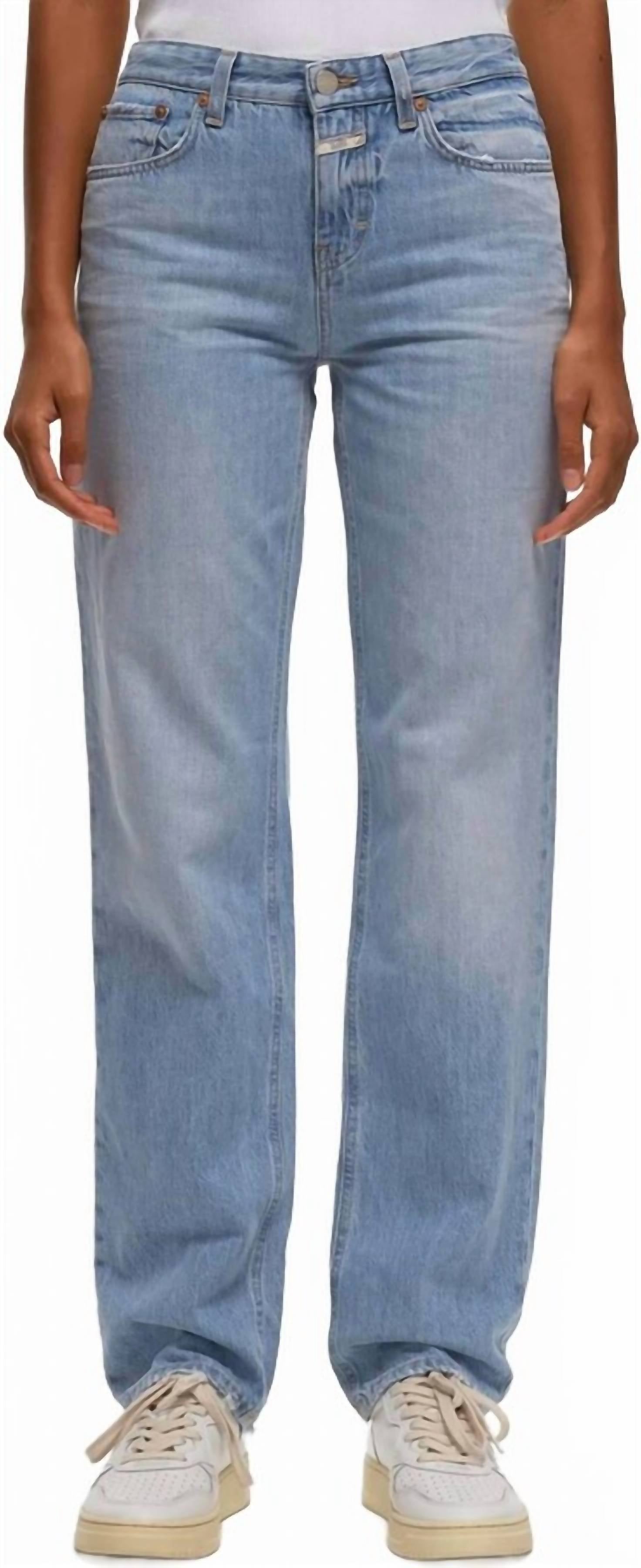 CLOSED Briston Mid Waist Relaxed Fit Jeans in blue - women's jeans