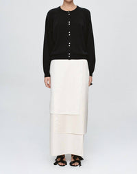 Marle Babette Cardigan in black - women's cardigan - detail view