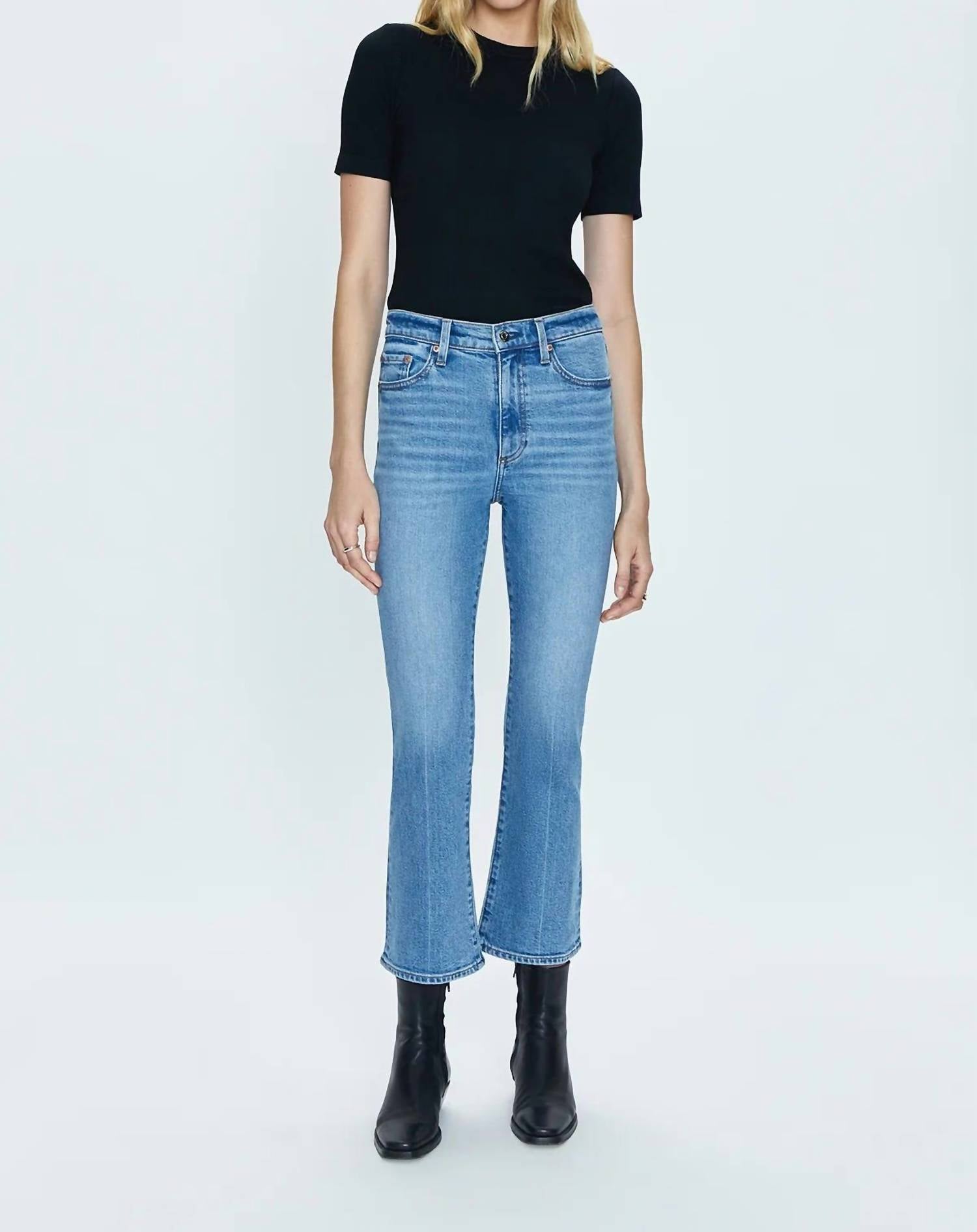 Pistola - Lennon High Rise Crop Bootcut Jean