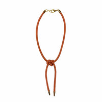 Sasha - Women's Tallulah Shoelace Square Knot Bolo Necklace