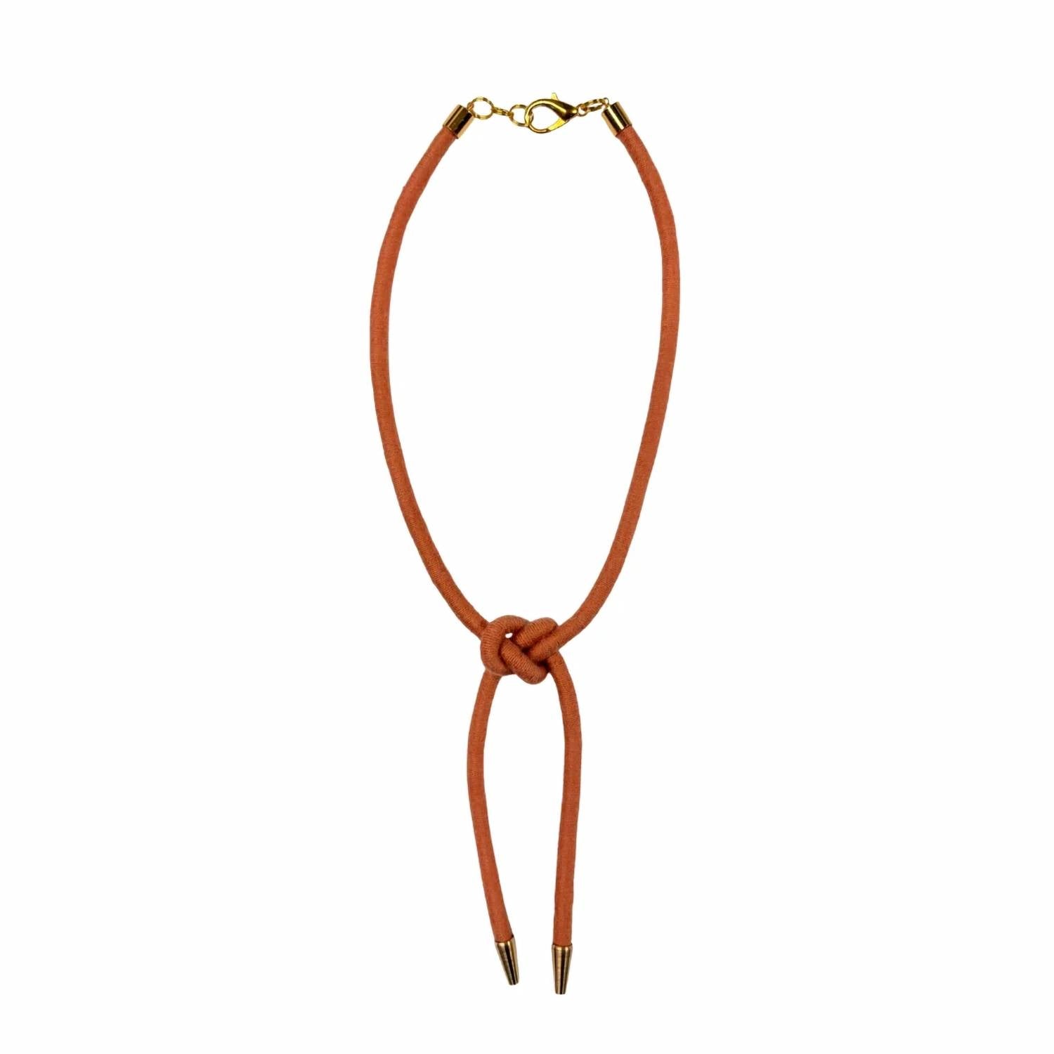 Sasha - Women's Tallulah Shoelace Square Knot Bolo Necklace