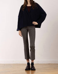 Avenue Montaigne Leo Flare Cut Pants in pepita - women's pants