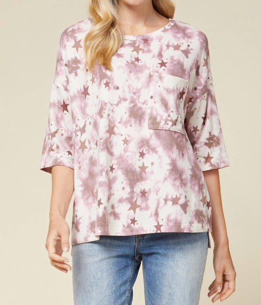 Entro - Tie Dye & Stars Top