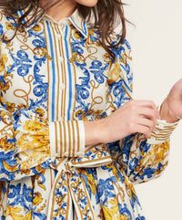 Flying Tomato - Printed Woven Mini Dress