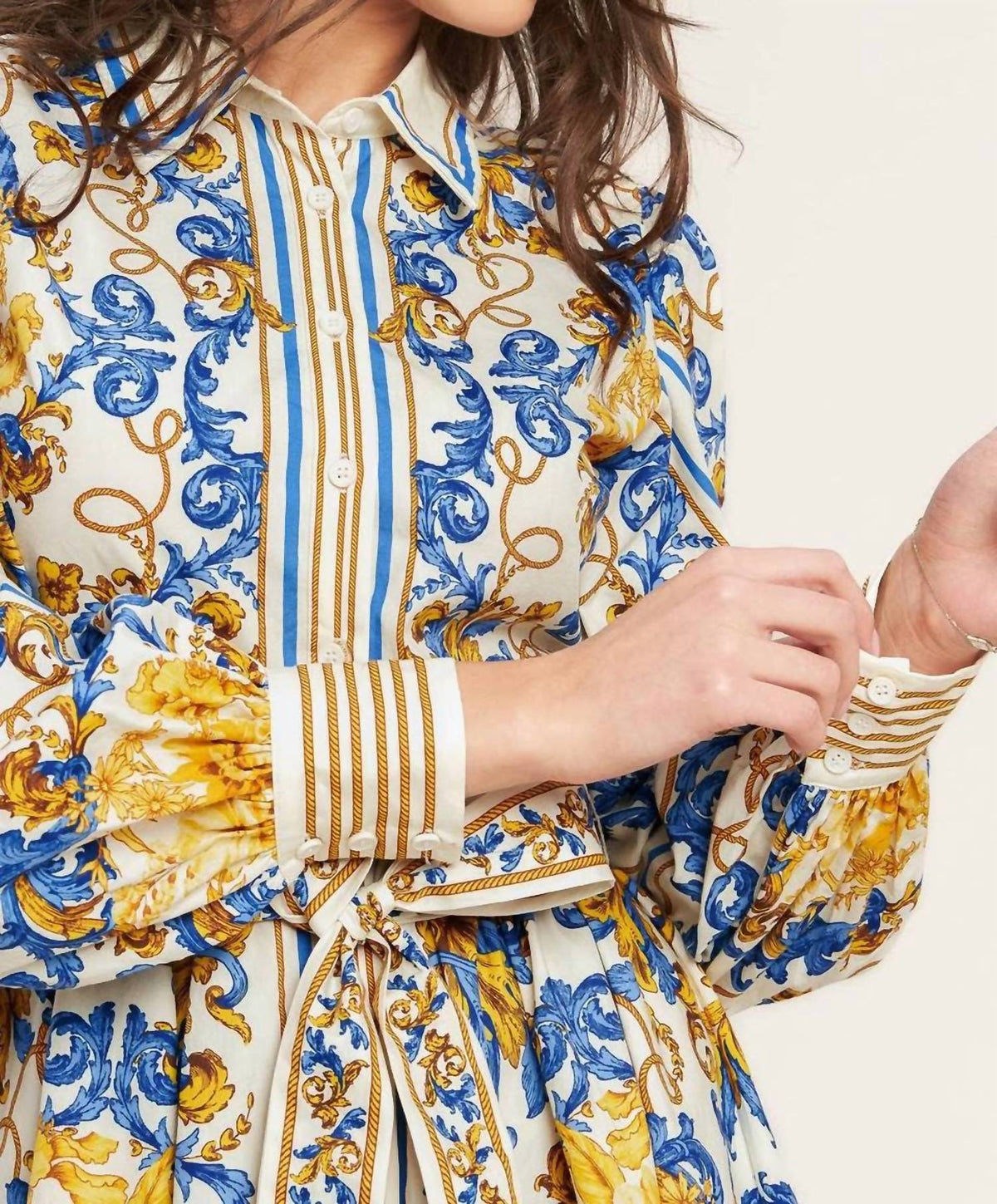Flying Tomato - Printed Woven Mini Dress
