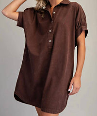 Ee:Some - Move free mineral washed dress