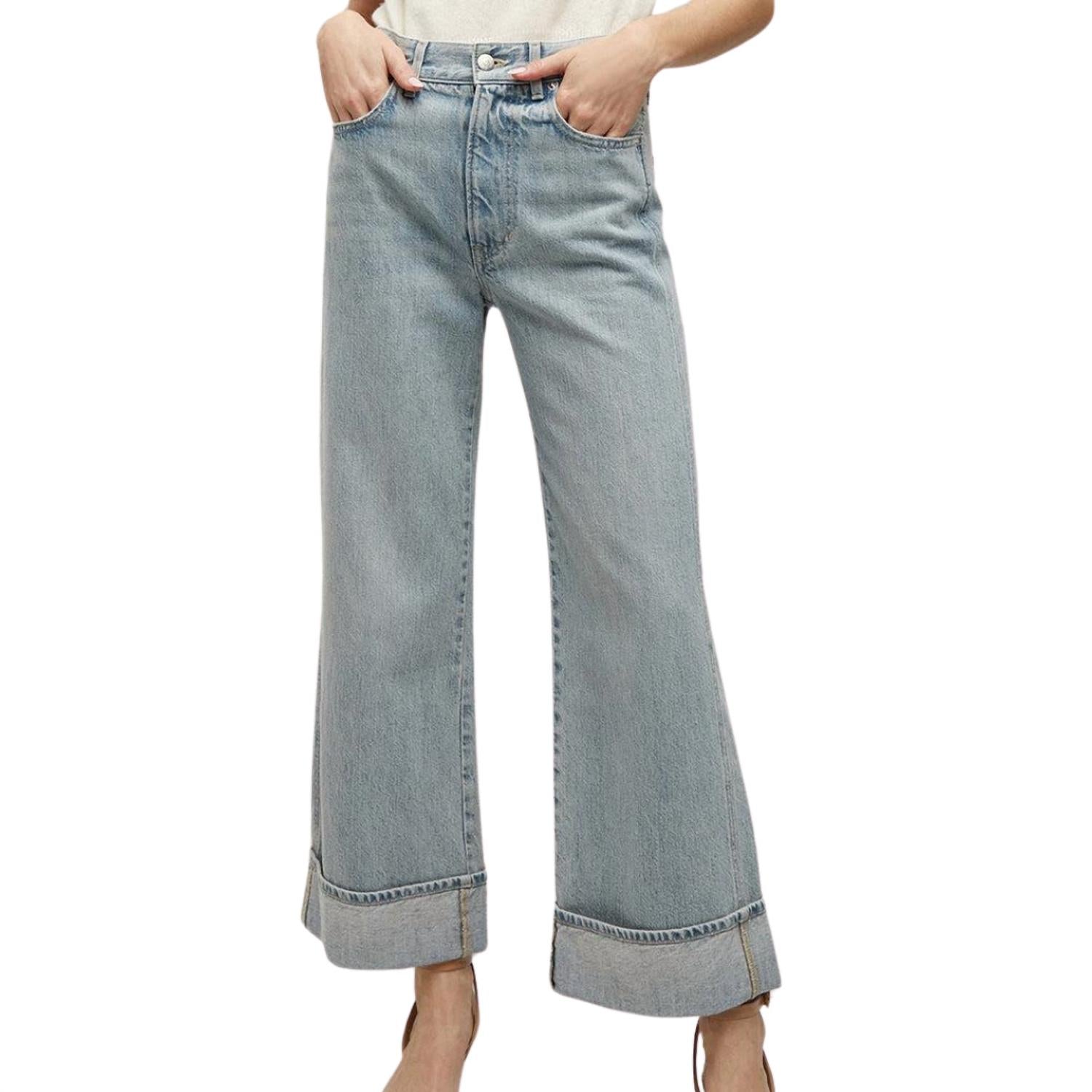Veronica Beard - Taylor Cuffed Wide-Leg Jean