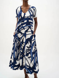 Joseph Ribkoff - Abstract Midi Trapeze Dress