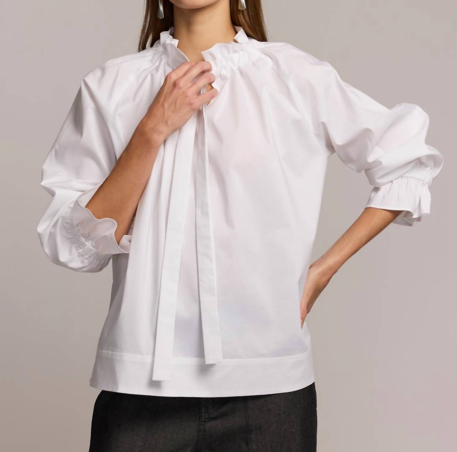 Hinson Wu - Alina Long Sleeve Blouse