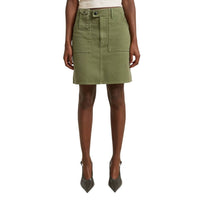G-Star Short Cargo Denim Patch-pocket Mini Skirt in green - women's skirt